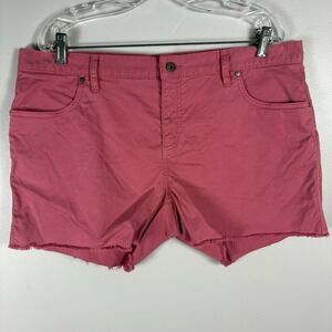 Carve Designs Women's 14 Pink Coral Raw Hem Oahu Beach Casual Chino Shorts